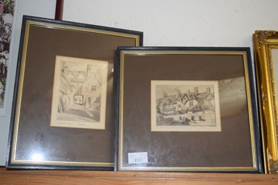 Lot 233 - Christopher Hughes, two views Knaptons Yard...