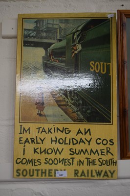 Lot 667 - Reproduction Southern Railways sign