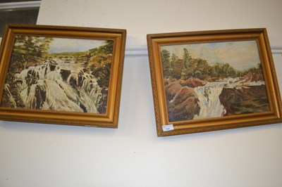 Lot 700 - Two framed oil landscapes