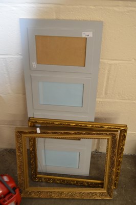 Lot 758 - Two gilt picture frames and a modern three...