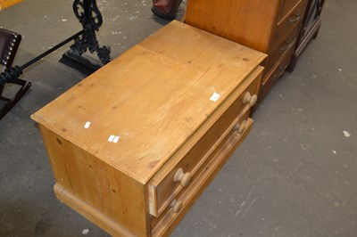 Lot 825 - Pine two drawer chest of drawers