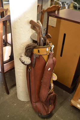 Lot 829 - Case of vintage golf clubs