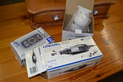 Lot 833 - Dremel single speed rotary tool together with...