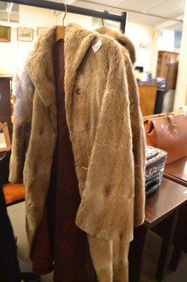 Lot 870 - Two musquash fur coats