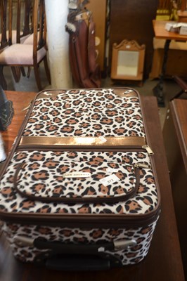 Lot 872 - Modern leopard print suitcase