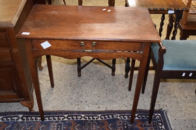 Lot 294 - Small Georgian mahogany single drawer side...