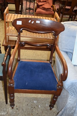 Lot 296 - Victorian scroll arm mahogany carver chair