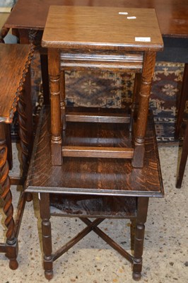 Lot 312 - Two small oak occasional tables