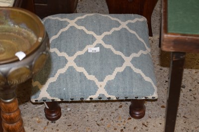 Lot 316 - Modern square upholstered top footstool