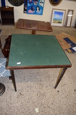 Lot 318 - Green baize top card table