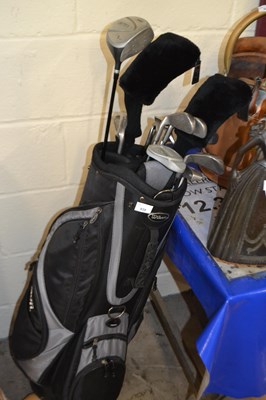 Lot 939 - Wilson golf caddy and clubs