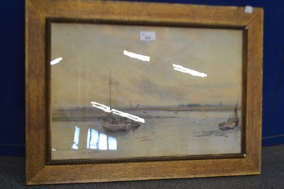 Lot 963 - The Black Water, Maldon, Essex watercolour,...