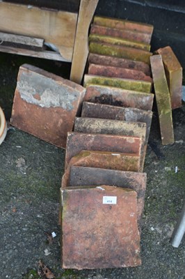 Lot 414 - Quantity of terracotta paving slabs