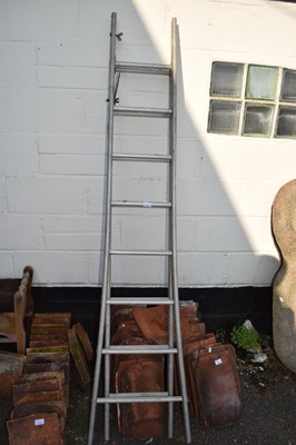 Lot 415 - Folding aluminium ladder