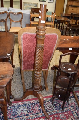 Lot 340 - Mahogany torchere stand