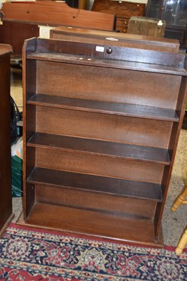 Lot 354 - Early 20th Century oak bookcase cabinet, 77cm...