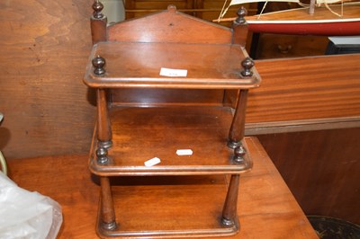 Lot 376 - Small Victorian mahogany shelf, 26cm wide