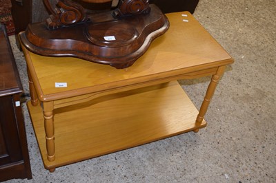 Lot 404 - Modern light oak two tier coffee table