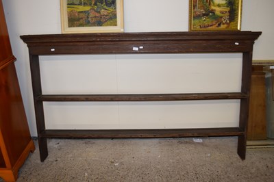 Lot 411 - Georgian oak plate rack  for a dresser, 183cm...