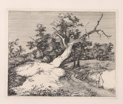 Lot 85 - John Crome (British,1768-1821), 'Road by a...