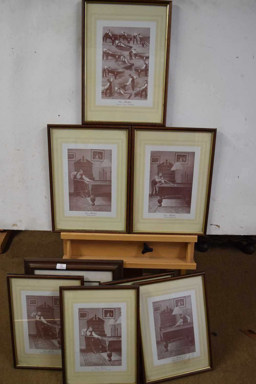 Lot 75 - Collection of eight reproduction black and...