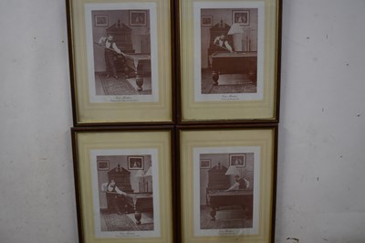 Lot 75 - Collection of eight reproduction black and...