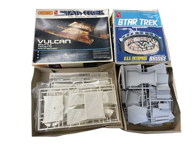 Lot 274 - A pair of Star Trek building kits, to include:...