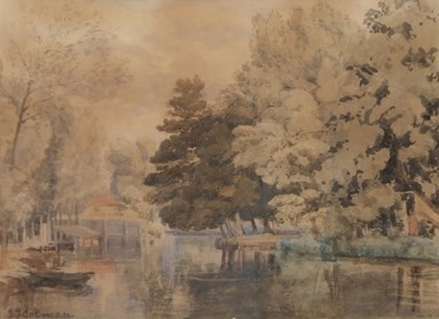 Lot 526 - John Joseph Cotman (British,1814-1878), "River...