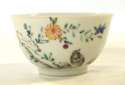 Lot 306 - Chinese 18th Century porcelain tea bowl with...