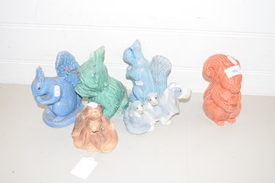 Lot 162 - MIXED LOT: WADE MONEY BOX FORMED AS A SQUIRREL,...