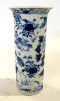 Lot 313 - Chinese porcelain vase of cylindrical form...