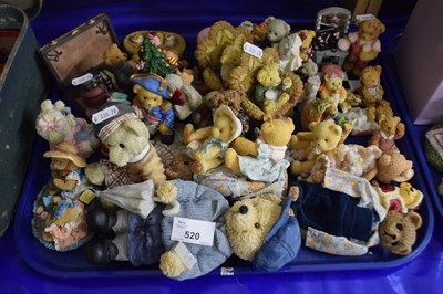 Lot 520 - Quantity of resin teddy bears