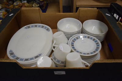 Lot 535 - Quantity of blue and grey decorated dinner wares