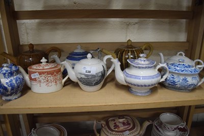 Lot 538 - Quantity of assorted teapots