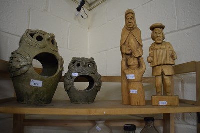 Lot 571 - Two pottery storage jars