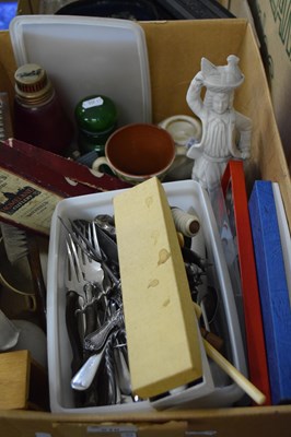 Lot 610 - Mixed Lot:  Assorted flat ware, spill vase,...