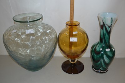 Lot 10 - Group of Art Glass wares including a large...