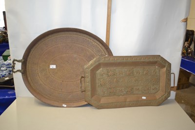 Lot 35 - Middle Eastern tray with typical incised...