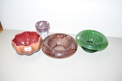 Lot 184 - WARDLE BOWL, TWO CLOUD GLASS BOWLS AND A...