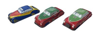 Lot 102 - A trio of 1950s Glam Toys/GTP tinplate cars