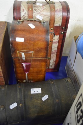 Lot 678 - Three storage boxes