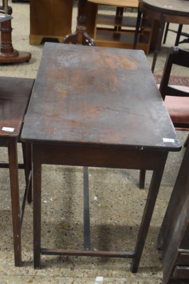 Lot 366 - Cross framed mahogany side table (a/f), width...