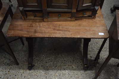 Lot 371 - 19th Century mahogany side table raised on...