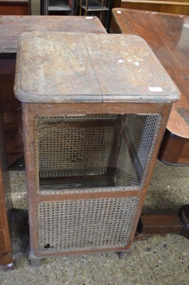 Lot 381 - Vintage cane cabinet (a/f) width approx 50cm