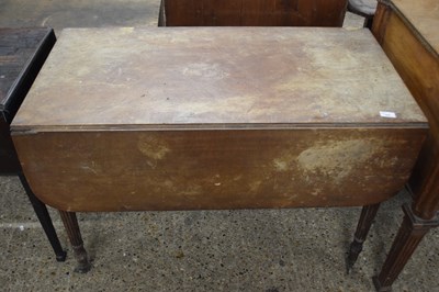 Lot 395 - Folding dining table raised on fluted legs,...