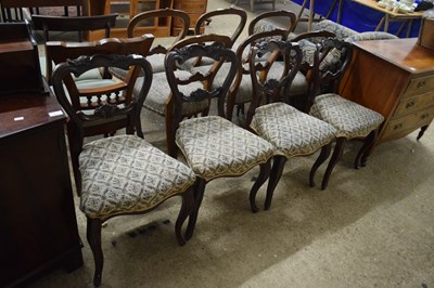 Lot 424 - Set of four heavily carved 19th Century dining...