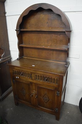 Lot 753 - Sideboard with arched shelf above