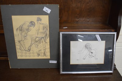 Lot 754 - Two surrealist style sketches