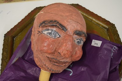 Lot 772 - Pink papier mache head