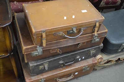 Lot 775 - Four assorted suitcases